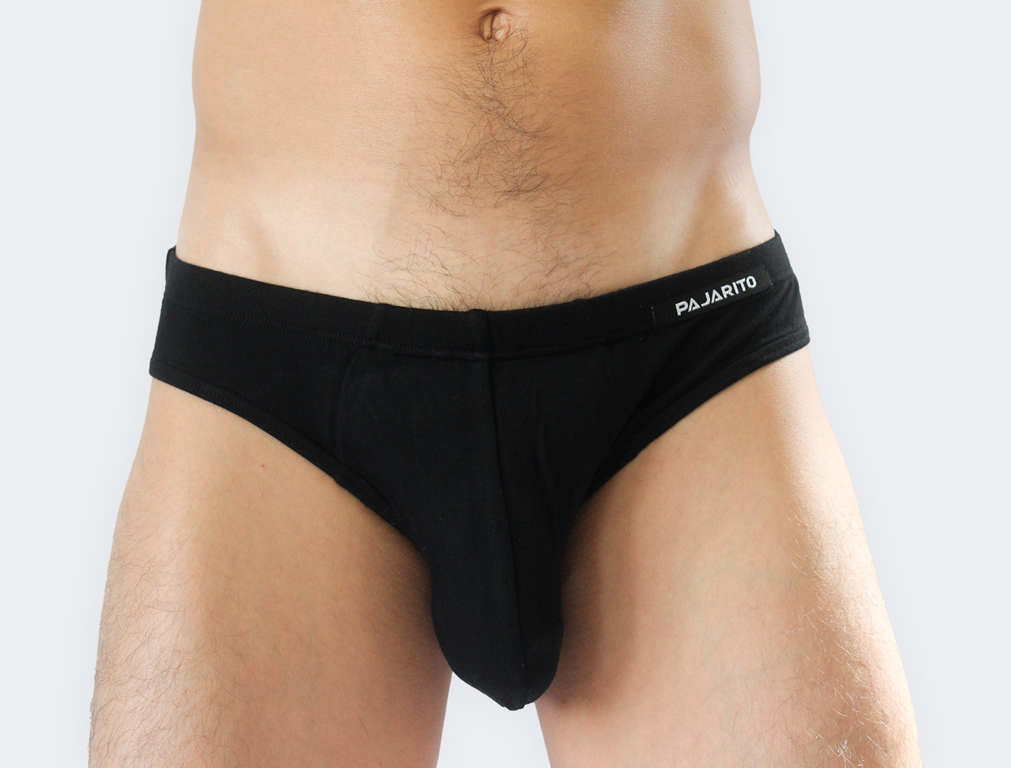 masculine comfortable breathable Pajarito mens bikini underwear in black