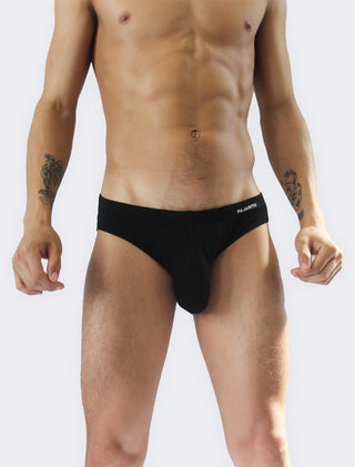 masculine comfortable breathable mens Bikini Briefs in black